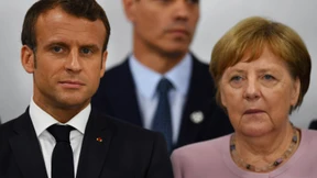 Pressekonferenz mit Merkel, Macron und Conte