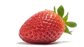 Nur eine Erdbeere im Erdbeerjoghurt