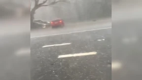 Hagel und Regenmassen sorgen für Unfälle