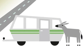 Eines Abends stand ein Pilger mit seinem Esel vor ihrer Tür