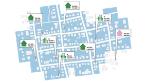 Ein Preisschild für jedes Haus