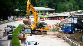 Alpenautobahn A13 schon Freitag wieder befahrbar