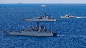 Russische Kriegsschiffe vor deutscher Haustür