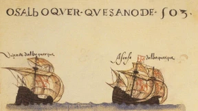 Die Ankunft der Karavellen