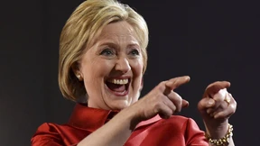 Hillary Clinton, pointing at people