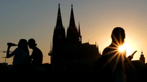 Deutschlands Banker fahren Arbeit nach dem Feierabend zurück