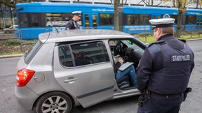 Beulen und ein fast platter Reifen