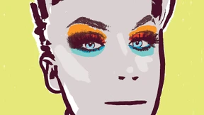 Nach zwei Stunden Schminken schimmert und glitzert es überall