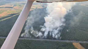 A7 nach Waldbrand gesperrt