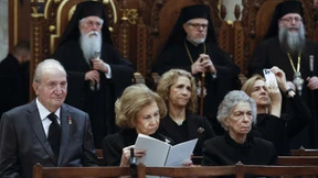 Juan Carlos trifft auf die spanische Königsfamilie