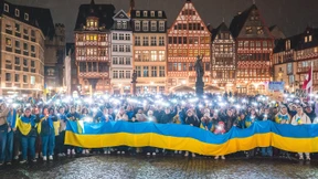 Ukrainer gedenken in Frankfurt der Gefallenen