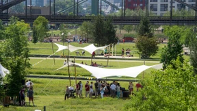 Ein neuer Park am Main