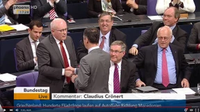 Schwieriger Händedruck in schwierigen Zeiten