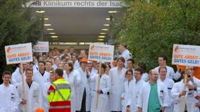 Ärzte streiken an hessischen Kliniken