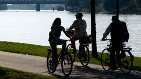 Zu reger Verkehr auf Mainradweg