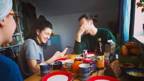 Zu viert auf 24 Quadratmetern