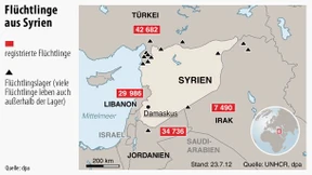 Flüchtlingswelle aus Syrien erwartet