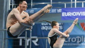 Medaille im Mixed-Synchronspringen 