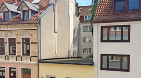 Reihenhäuser, die aus der Reihe tanzen