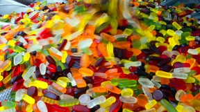 Gummibären und Stifte