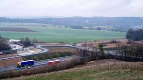 Deutschland baut eine Straße