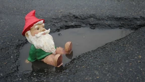 Auf dem Highway rumpelt es