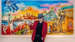 Udo Lindenberg präsentiert sein bisher größtes Gemälde