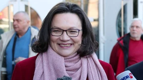 Nahles macht Groko-Werbung bei SPD-Mitgliedern 