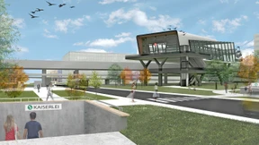 In der Gondel von Offenbach nach Frankfurt