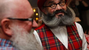 Wettkampf der Bartträger