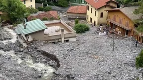 Erdrutsch am Comer See