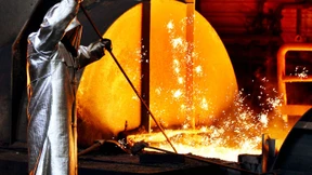 Stahlaktien in der Krise