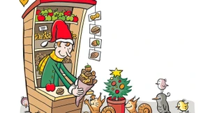 Apfel, Nuss und Mandelkern