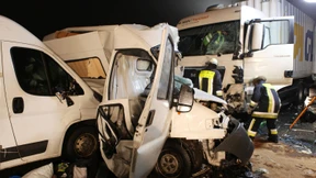 A 5 nach schwerem Unfall gesperrt