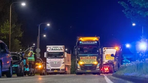 Lkw-Fahrer blockieren Grenze zu Deutschland