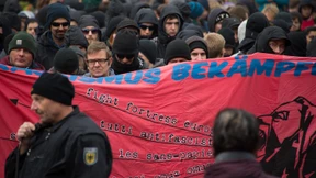 Hooligan-Demonstration kleiner  als erwartet