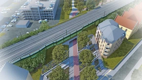 Radelnd durch den Bahndamm