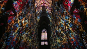 Rote Ampeln vor dem Tabernakel