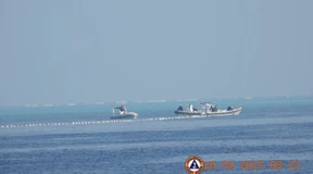 Philippinen werfen China Errichtung von Barriere im Meer vor