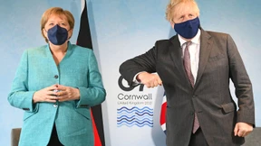 Pressekonferenz von Angela Merkel und Boris Johnson