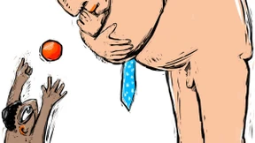 Seine schwarzen Freunde mussten draußen bleiben