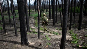 Mit einem Touristenvisum in den Krieg