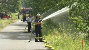 Waldbrand bei ehemaligem Munitionsdepot