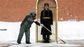 Schnee auf der Akropolis