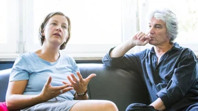 Dramen auf riesigen schroffen Eisschollen