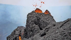 Beim Anblick des Vulkans ist alles vergessen