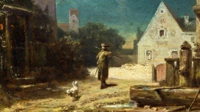 Nachtwächter im Mondschein