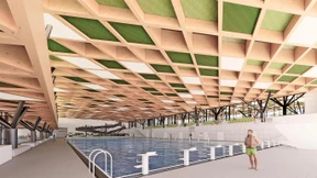 Bäume werden gefällt, und das Baufeld wird vorbereitet