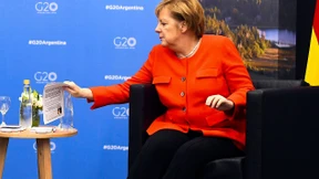 Australier amüsieren sich über Merkels Spickzettel