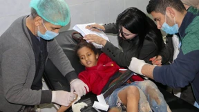 Tausende Menschen auf der Flucht